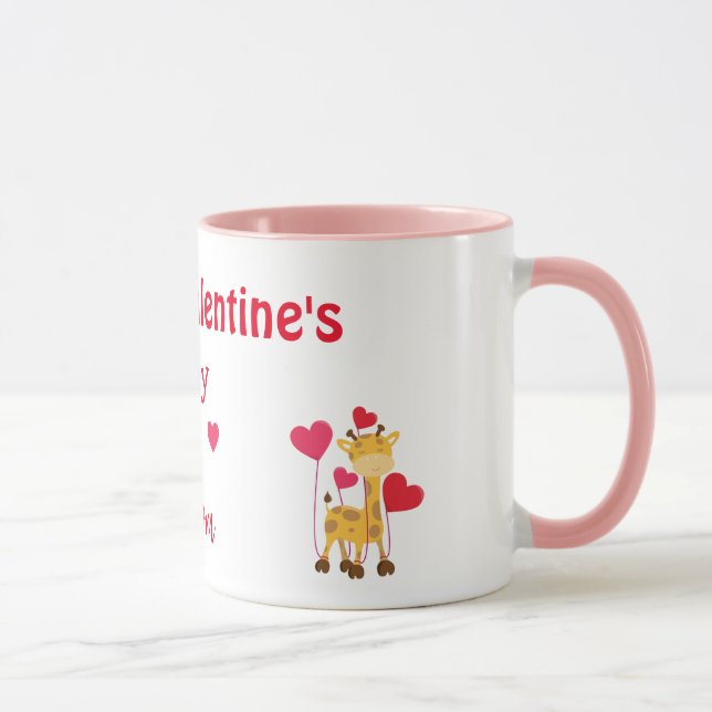 Taza Feliz Día de San Valentín tema de mamá Safari Mug (Derecha)