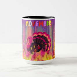 Taza Feliz Día de Turquía café Mug