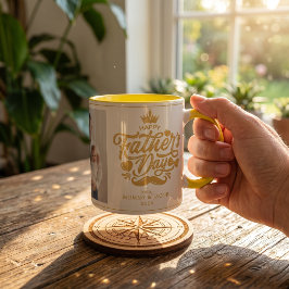Taza Feliz Día del Padre | Café fotográfico de papá