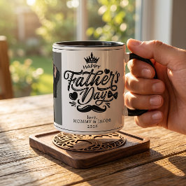 Taza Feliz Día del Padre | Café fotográfico de papá