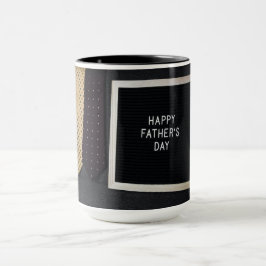 Taza Feliz Día del Padre Clásico café negro Mug