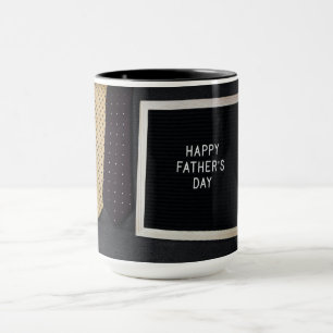 Taza Feliz Día del Padre Clásico café negro Mug