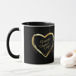 Taza Feliz Día del Padre Elegante Lujo de Caligrafía de