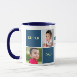 Taza Feliz Día del Padre Foto Personalizada 
