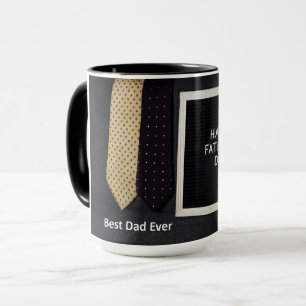 Taza Feliz Día del Padre mejor papá jamás taparo de caf