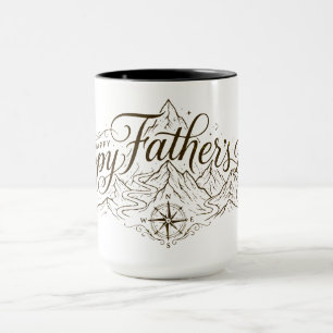 Taza Feliz Día del Padre Mountain Ridge Outdoor Mug Art