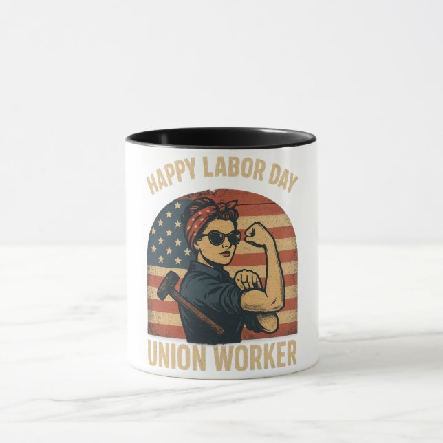 Taza Feliz Día del Trabajo (Centro)
