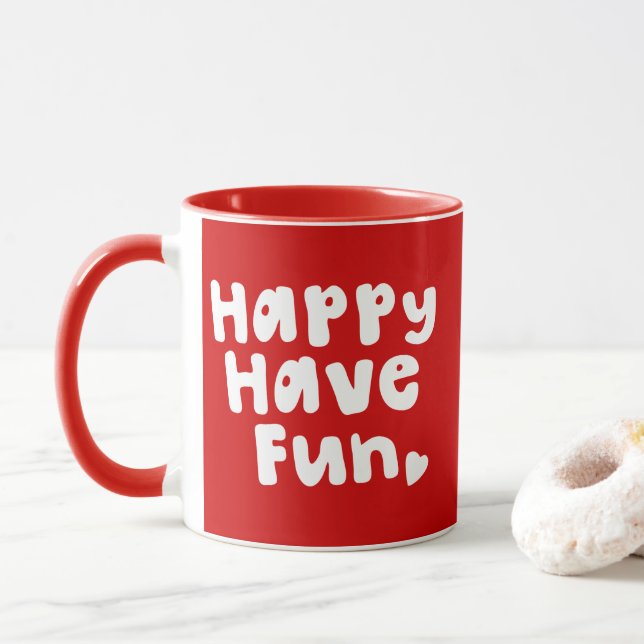 Taza Feliz Diversión (Con donut)