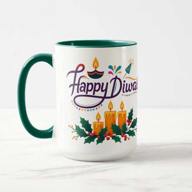 Taza Feliz Diwali Coffee Mug (Izquierda)