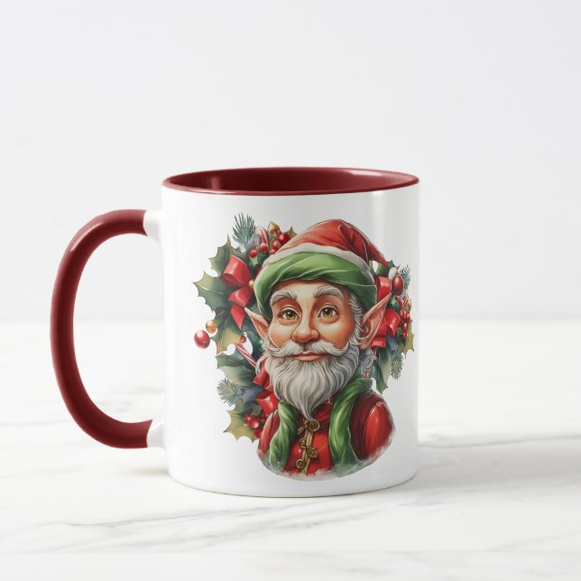 Taza Feliz Elf de Santa (Izquierda)