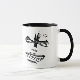 Taza feliz/enojada de Doubleman de las emociones