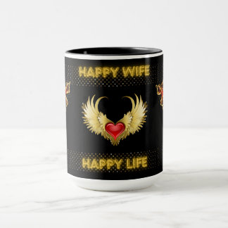 Taza Feliz esposa feliz salvavidas