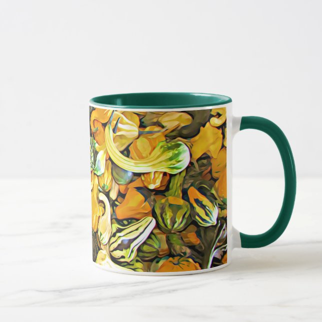 Taza Feliz Esquash de Halloween y tazón de café de Goar (Derecha)