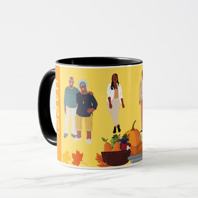 TAZA FELIZ ÉTNICA GRACIAS A MUG (Anverso izquierdo)