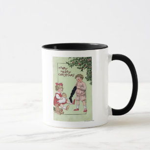 Taza Feliz Feliz Navidad a los niños con juguetes por á