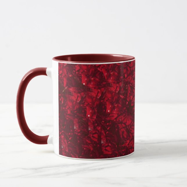 Taza Feliz feriado rojo Mug (Izquierda)