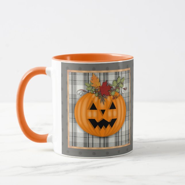 Taza Feliz festival de otoño de Halloween (Izquierda)