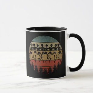 TAZA FELIZ HALLOWEEN BAILE DE ESQUELETOS