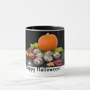 Taza ¡Feliz Halloween! Calabaza y pastelitos Café