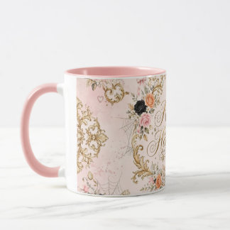 Taza Feliz Halloween con Asa Rosa