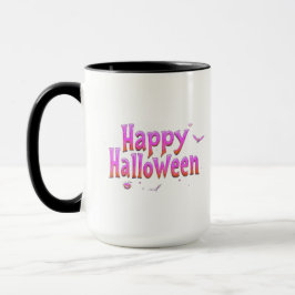 Taza Feliz Halloween con brillo en la oscuridad