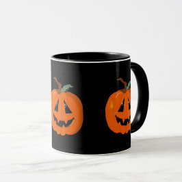 Taza Feliz Halloween Jack O Lantern Arte ilustrativo