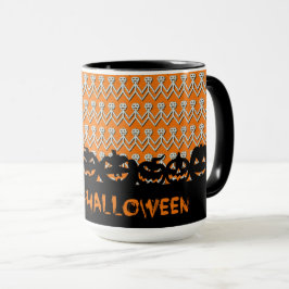 Taza Feliz Halloween Jack-O-Lanterns