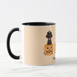 Taza Feliz Halloween Labrador Recuperar Calabaza de Per
