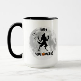 Taza Feliz Howl-o-ween Funny Werewolf Coffee Mug