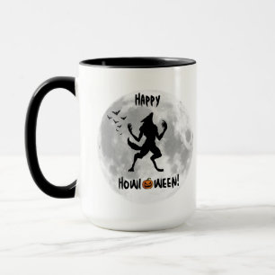 Taza Feliz Howl-o-ween Funny Werewolf Coffee Mug