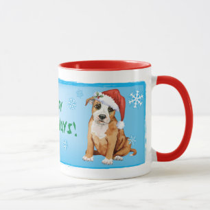 Taza Feliz Howlidays Staffordshire Bull Terrier