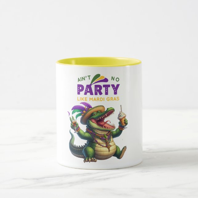 Taza Feliz Mardi Gras (Centro)
