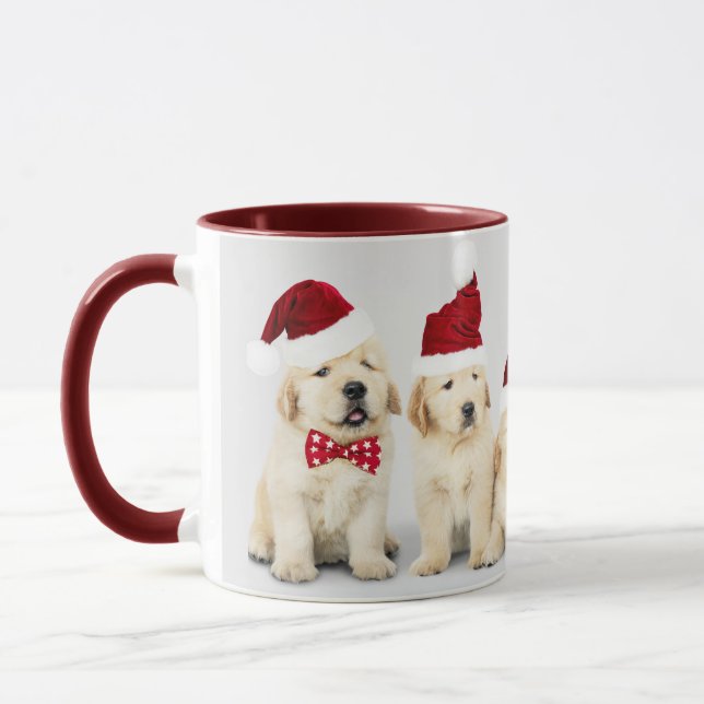 Taza Feliz Mascota de Howlidays Dog Holiday Photo | NAV (Izquierda)