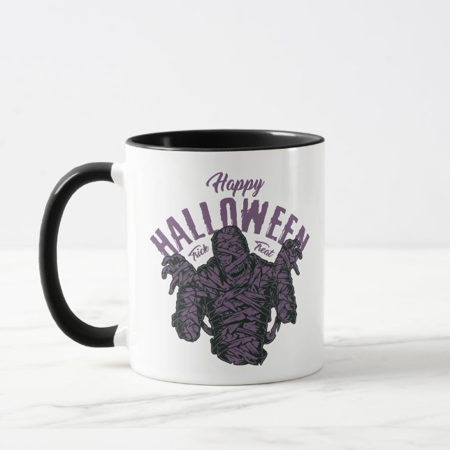 Taza Feliz Mummy Mug de Halloween - Escandaloso monstru (Izquierda)