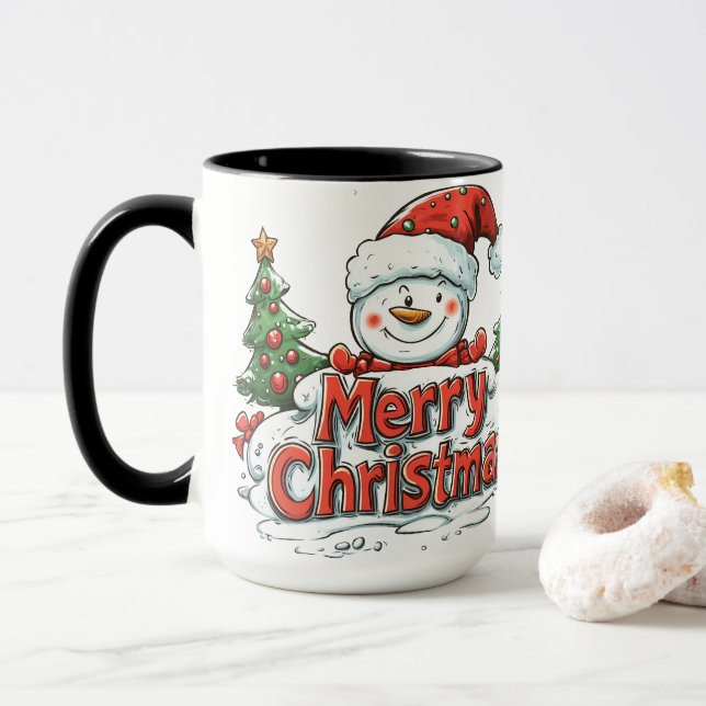 Taza Feliz Navidad (Con donut)