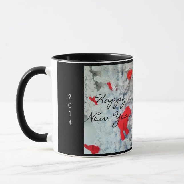 Taza Feliz Navidad 2014 Feliz Año Nuevo 2015 (Izquierda)