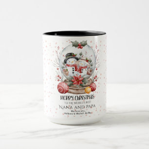 Taza Feliz Navidad a los mejores abuelos del mundo