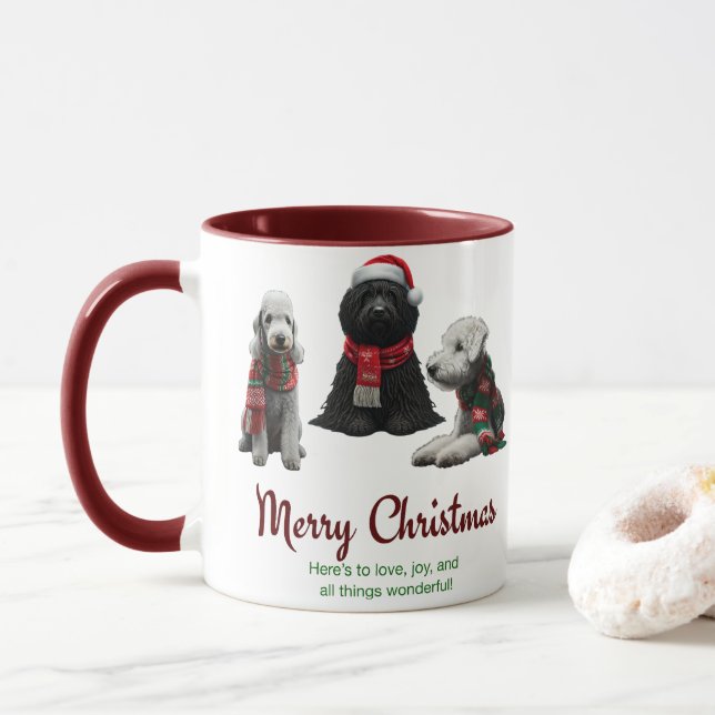 Taza Feliz Navidad a los perros (Con donut)