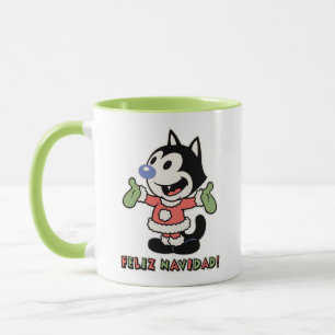 Taza Feliz Navidad al gato