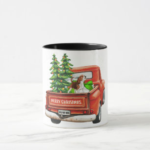 Taza Feliz Navidad Beagle Dog Mug