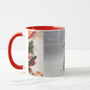 Taza Feliz Navidad, bebé ángel