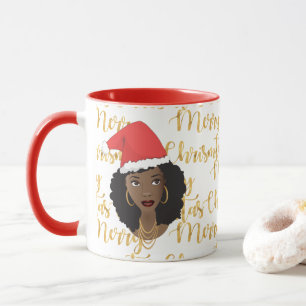Taza Feliz Navidad  Belleza natural Santa Hat
