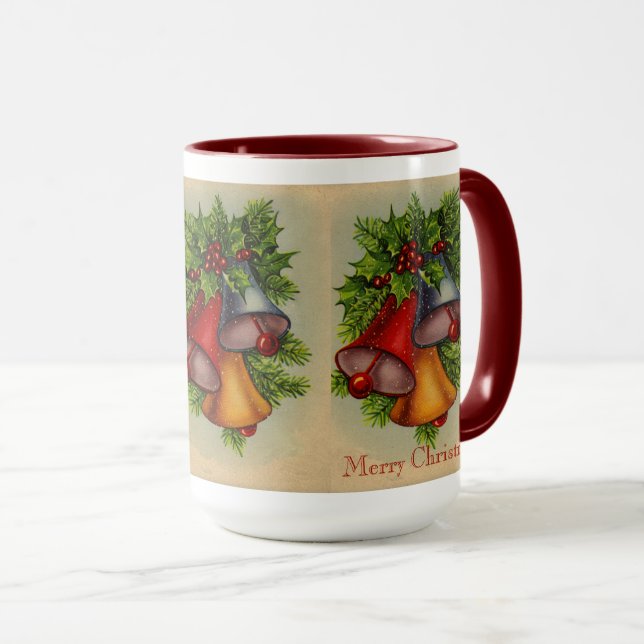 Taza Feliz Navidad Bells Mug (Anverso derecho)