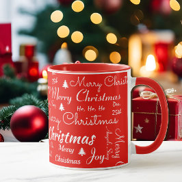 Taza Feliz Navidad Café Red Gift Cup Cocoa Mug