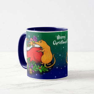 Taza Feliz Navidad con el príncipe rata