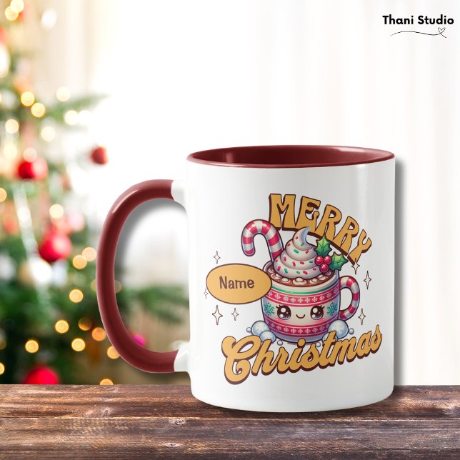 Taza Feliz Navidad Cute Hot Chocolate Mug Family (Subido por el creador)