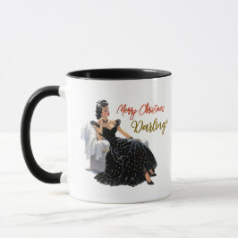 Taza Feliz Navidad Darling (personalizado) Mug