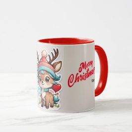Taza Feliz Navidad de Papá Noel a mí