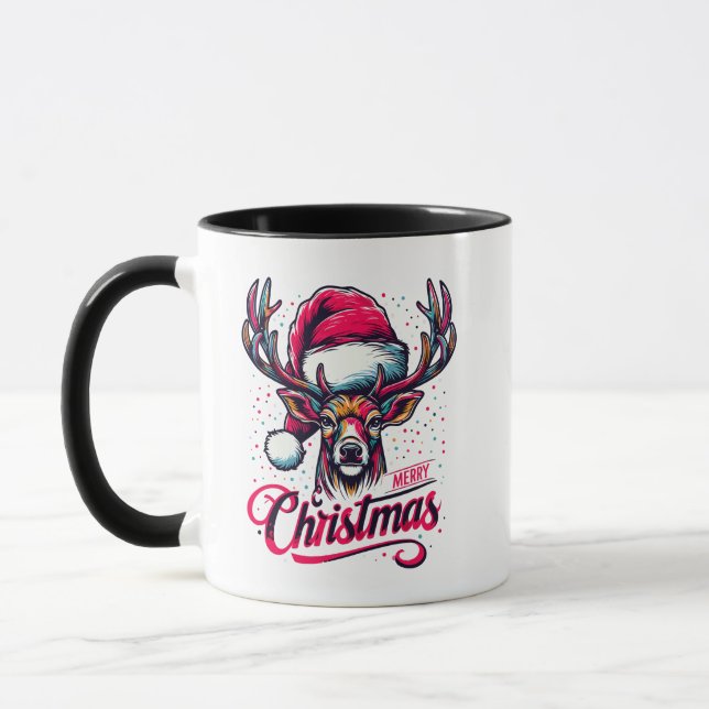 Taza Feliz Navidad Deer (Izquierda)