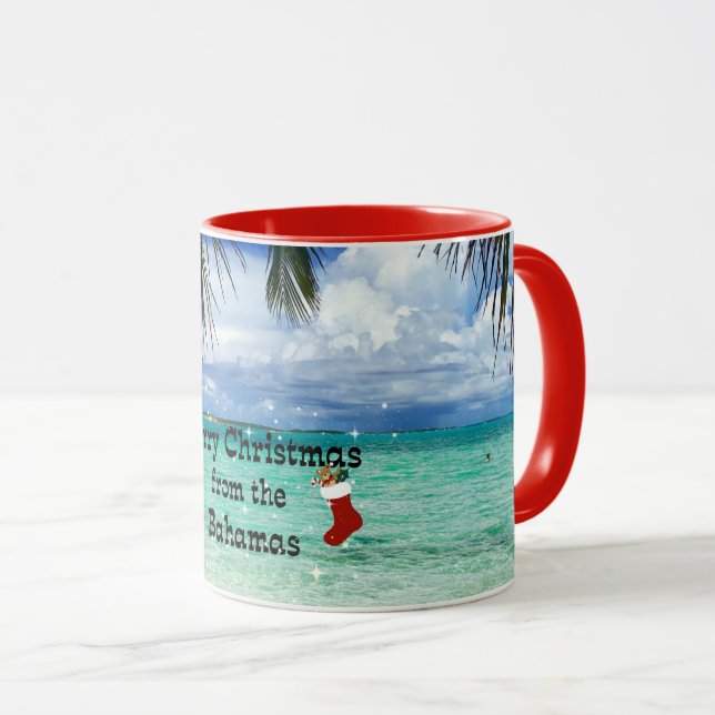 Taza Feliz Navidad desde Bahamas (Anverso derecho)